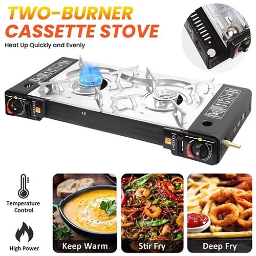 Portable double burner gas - double,