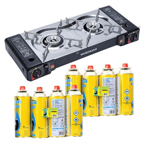 Portable double burner gas - double, 2