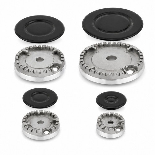 Gas hob burner flame cap - hob, &