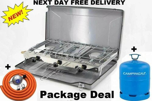 Folding double burner stove - double,