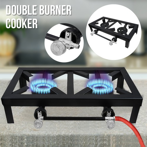 Cast iron double burner - cast,