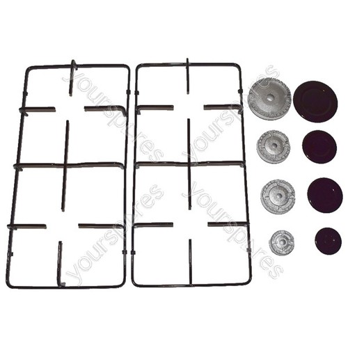 Cooker gas hob pan support - cooker, x